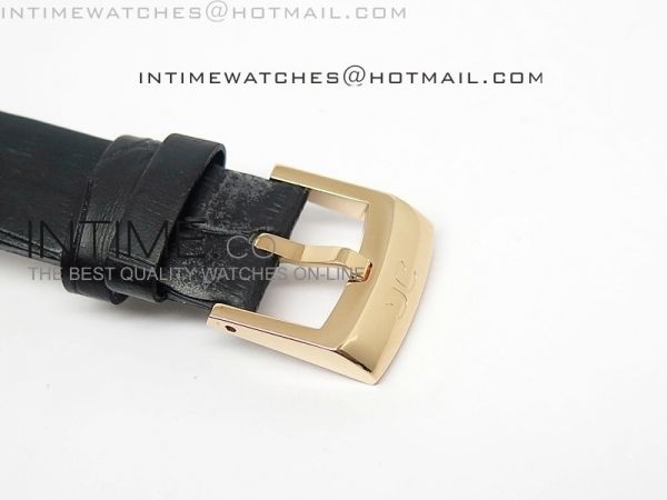 Pavonina RG Black Dial on Black leather Strap Ronda Quartz