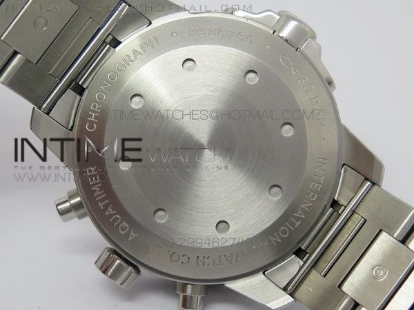 Aquatimer Chrono IW376803 V6F 1:1 Best Edition White Dial on SS Bracelet A7750