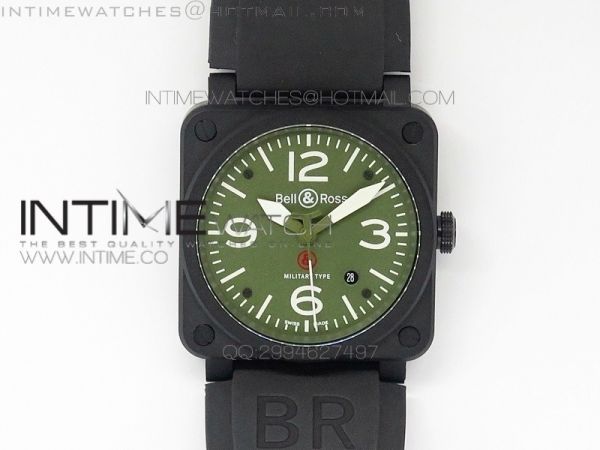 BR 03-92 PVD Case Dial 42.5mm on Rubber Strap MIYOTA 9015