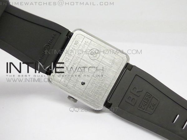 BR 03-92 SS Case Gray Dial 42.5mm Gray on Rubber Strap MIYOTA 9015