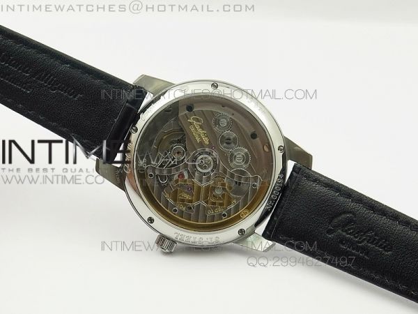 Original Senator Excellence SS White Dial on Black Leather Strap A36