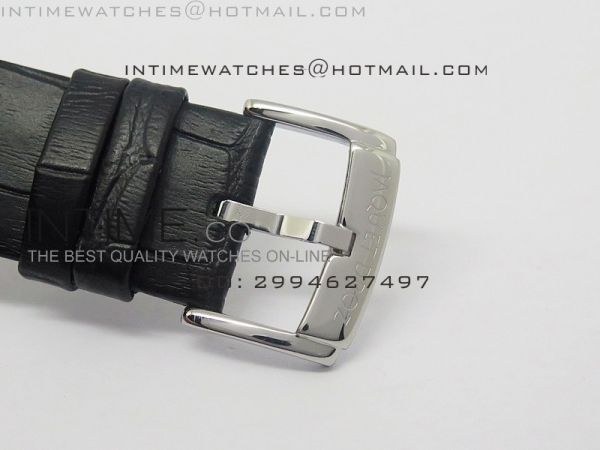 Jaquet Droz SS Case black dial on black leather