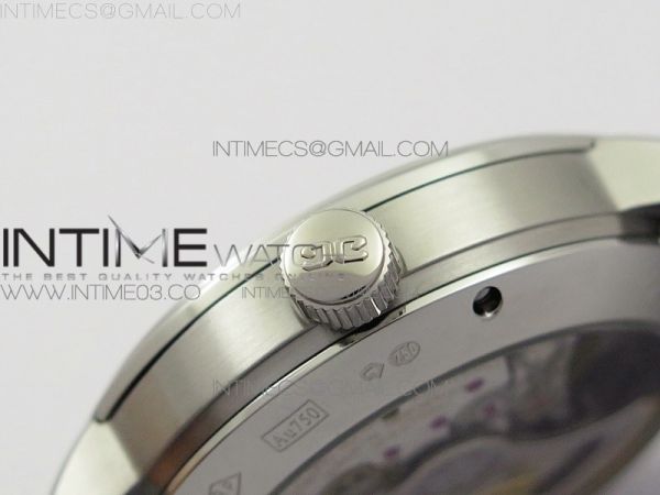 Excellence Panorama Date Phase SS ETC Marker 1:1 Best Edition Gray Dial on Brown Leather Strap A100