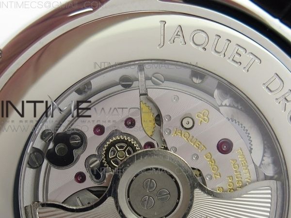 Jaquet Droz Astrale SS FK 1:1 Best Edition White dial on Black Leather Strap A1163.4